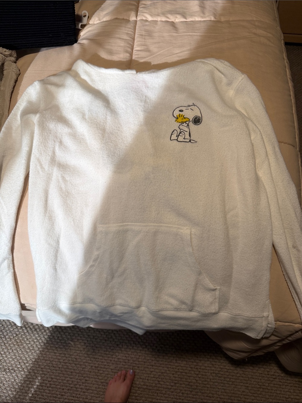 3 peanuts set, white lightweight hoodie, Halloween shorts, lounge t shirt - Picture 2 of 7